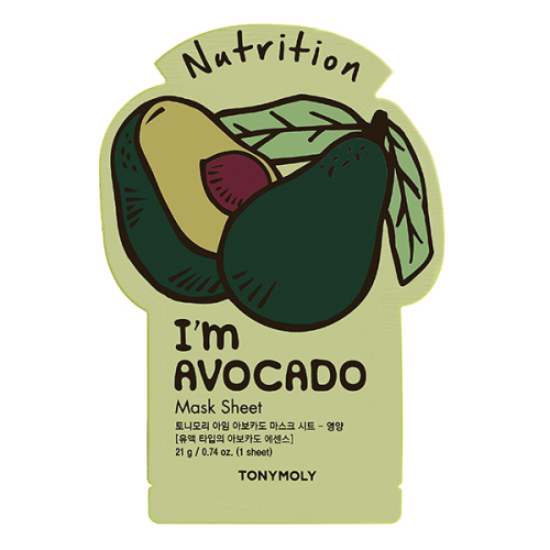 Тканевая маска для лица питательная АВОКАДО I'm Avocado Mask Sheet Nutrition,