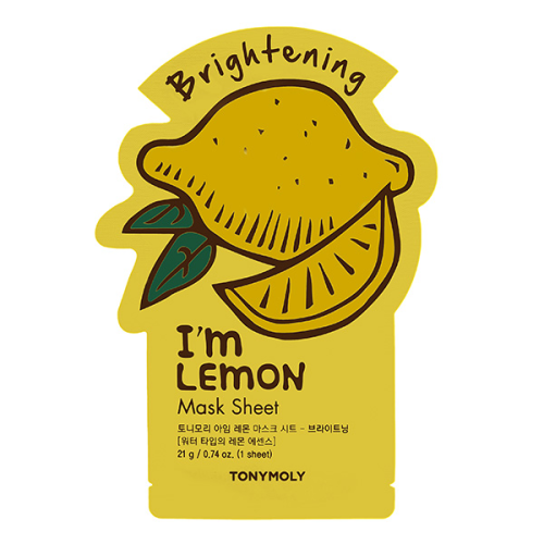 Тканевая маска для лица ЛИМОН I'm Lemon Mask Sheet Brightening,